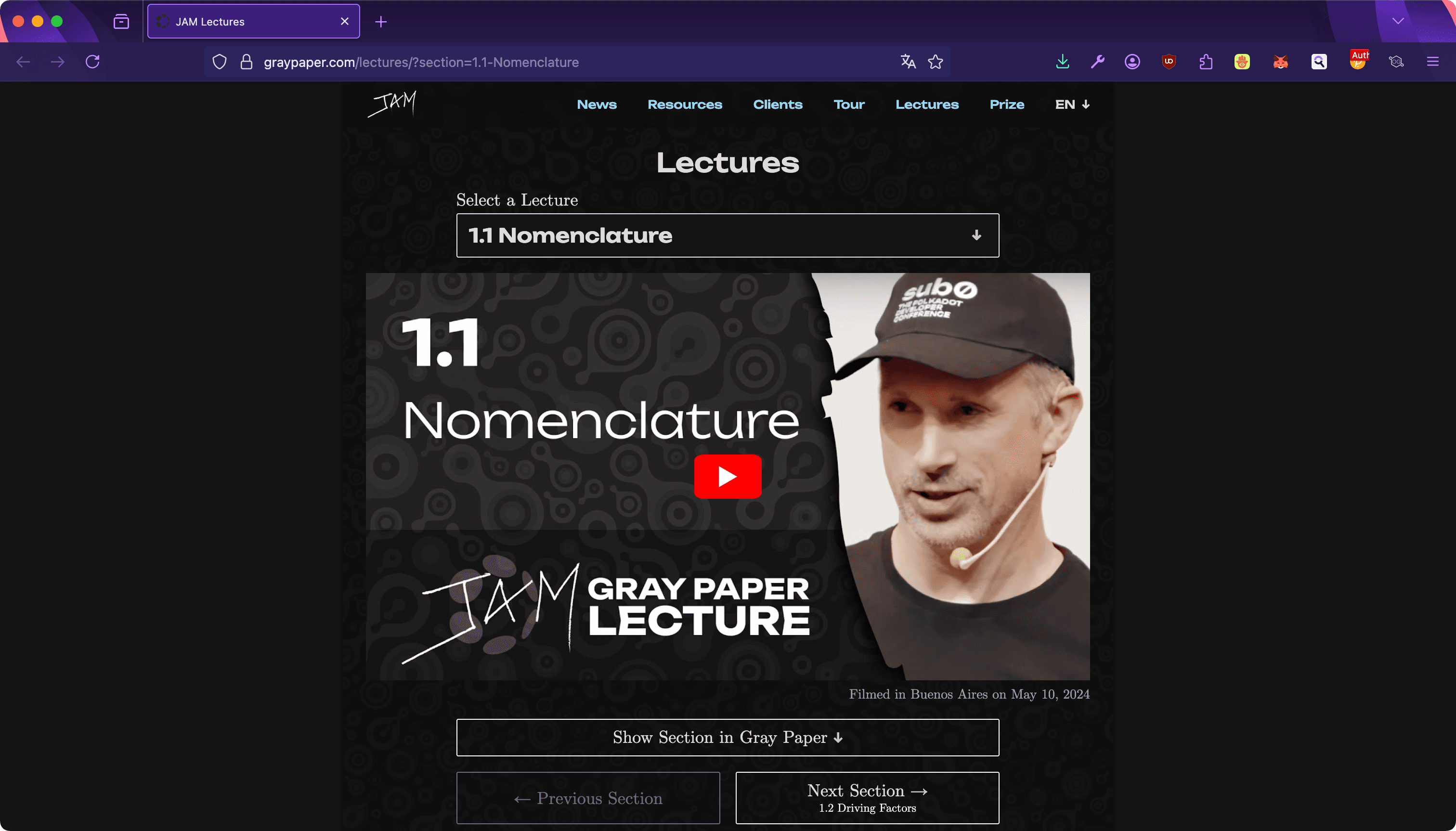 Gray Paper Lectures